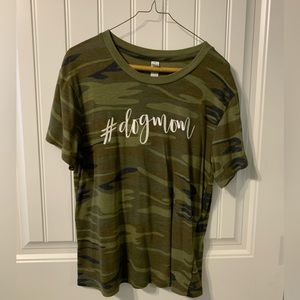 #dog mom camo tee